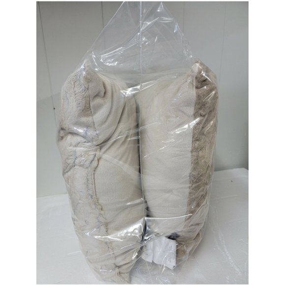 Dennis Basso 18" x 18" Set of 2 Faux-Fur Pillows, Blonde Mink - Picture 2 of 3